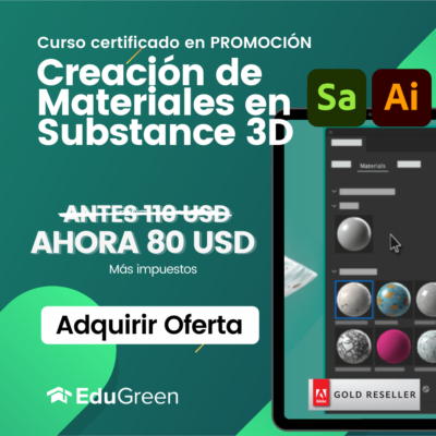 Curso Creación de Materiales en Substance 3D Sampler e Illustrator